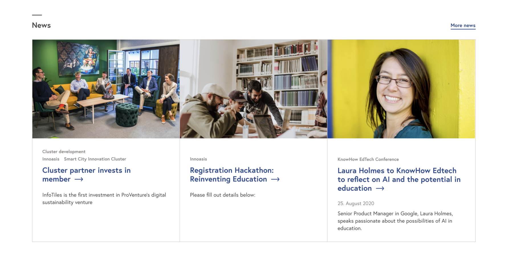 Nyhetsmodul på nordicedge.org